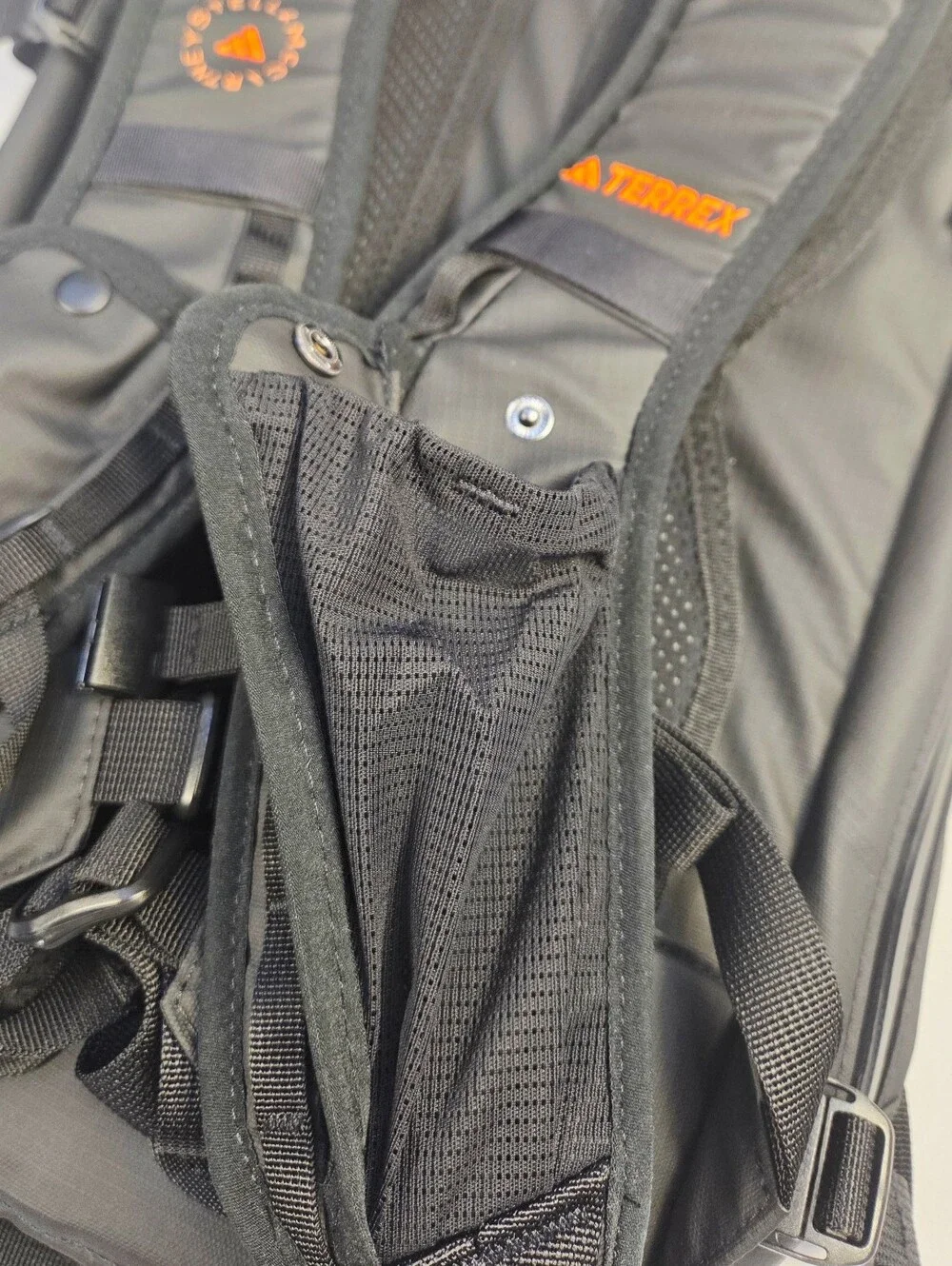 Adidas Terrex Black/Orange Backpack by Stella McCartney